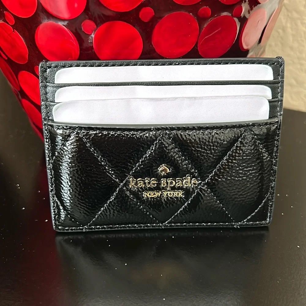 NWOT Kate Spate Quilted Cardholder - Picture 2 of 5